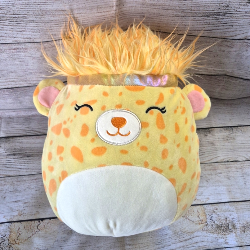 Lexi The Yellow Cheetah Squish Doos 12"